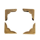 4 pcs Antique Corner Protector Corner  for  Notebook  Scrapbooking Albums Menus Folders