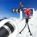 8x18 Mini Zoom HD Optical Telescope Camera Lens Monocular With Clip-on Tripod