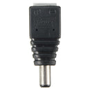50PCS LUSTREON DC Power Male 5.5*2.1mm Connector Adapter Plug Cable Pressed for LED Strips 12V