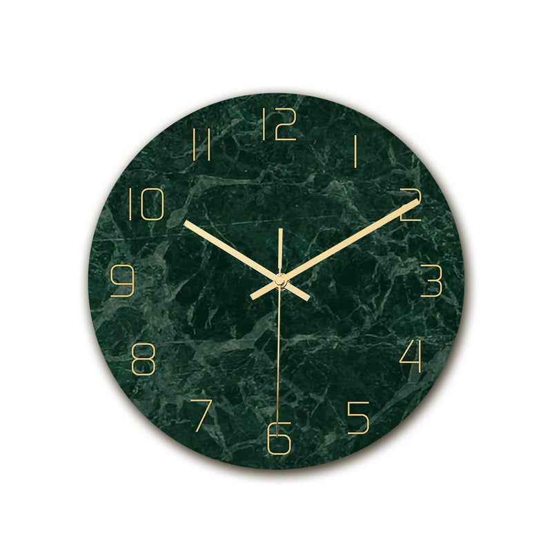 Loskii CC002 Creative Marble Pattern Wall Clock Mute Wall Clock Quartz Wall Clock For Home Office Decorations