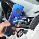 Bakeey Magnetic Car Holder Ring Holder Thin Color Plating Soft TPU Protective Case For Huawei Mate 20