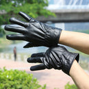 Bakeey PU Leather Screen Touch Gloves Winter Warm Waterproof Outdoor Motorcycle Bicycle Riding Games Touch-screen Glove