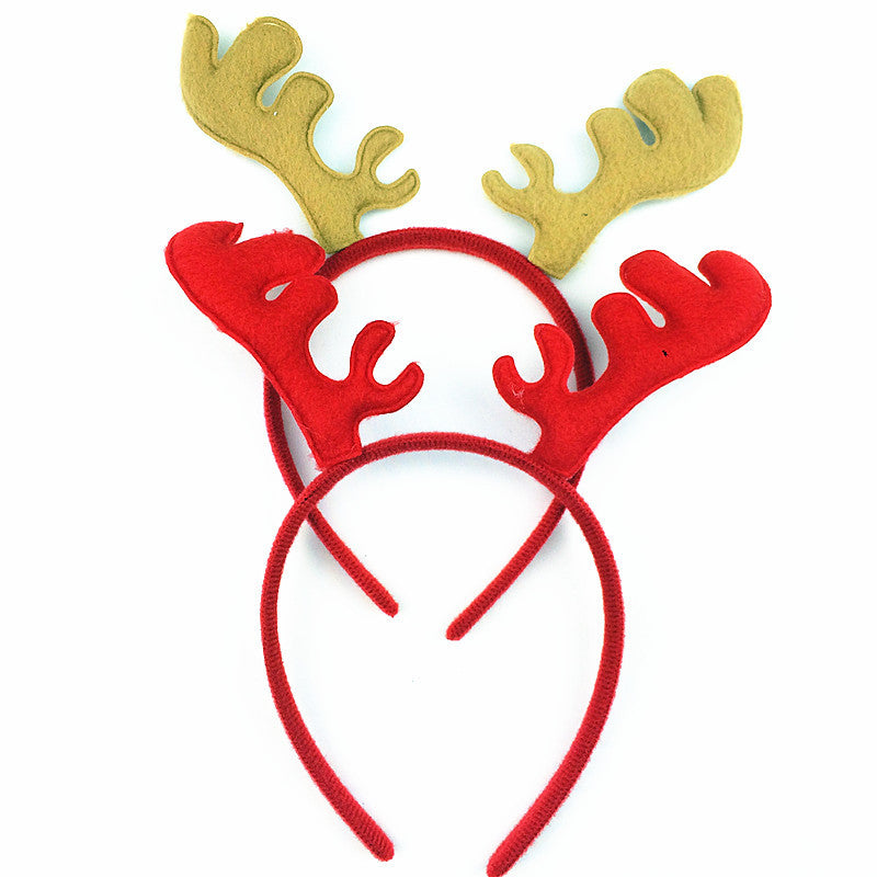 Christmas Headband Antlers Ear Hair Hoop Christmas Party Hair Accessories Deer Hair Buckle Decorati