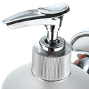 Stainless Steel Wall Mounted Soap Dispenser Holder Shampoo Bottle Frosted Glass