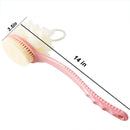 2 in 1 Doubale Side Shower Body Brush for Skin Exfoliating Back Scrubber Massage -Blue Exfoliating Brush
