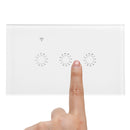 250V 10A 1/2/3 Gang Smart Touch Light Switch WiFi RF APP Remote Control US Plug Works with Alexa