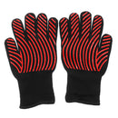 A Pair Extreme Heat Resistant BBQ Oven Work Gloves 500C Pot Holder Cooking Mitts