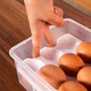 Double Layer 24 Grid Egg Box Kitchen Storage Container Holder Food Organizer Fridge Crisper