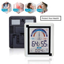 Indoor Outdoor Digital Thermometer Humidity Monitor with Large Touchscreen and Backlight