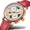 TEVISE T835A Women Automatic Mechanical Watch Fashionable Genuine Leather Band Watch