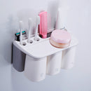 Magnetic Plastic Toothbrush Holder Storage Rack Shelf Nailing Free Bathroom Storage Baskets