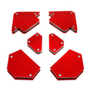 Drillpro 6pcs Triangle Welding Positioner Magnetic Fixed Angle Soldering Locator Without Switch
