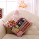 Retro Style Decoration Cushion Ccover Square Cotton Linen Pillow Case