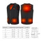 Electric Vest Heated Jacket USB Warm Shoulder Back Waist Abdomen Up Heating Pad Winter Body Warmer Cloth