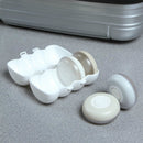 4 Pcs Round Storage Bottles Press Type Travel Camping Soap Lotion Shower Gel Emulsion Dispensers