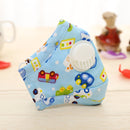 PM2.5 Kids Cotton Face Mouth Mask Child Dust-proof Anti-haze Respirator with 2 Filters