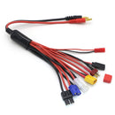 1pcs 8 in 1 Charging Adapter 4.0MM Banana Connector to EC3 XT60 JST  Connect For Imax B6 B6AC