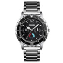 SKMEI 1482 Business Style Stainless Steel Luminous Pointer Quartz Watches Men Wrist Watch