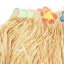 Tropical Table Skirt With Flowers Luau Tiki Hawaiian Party Grass Decorations
