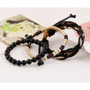 3Pcs Hemp Woven Vintage Multi-layer Men's Bracelet