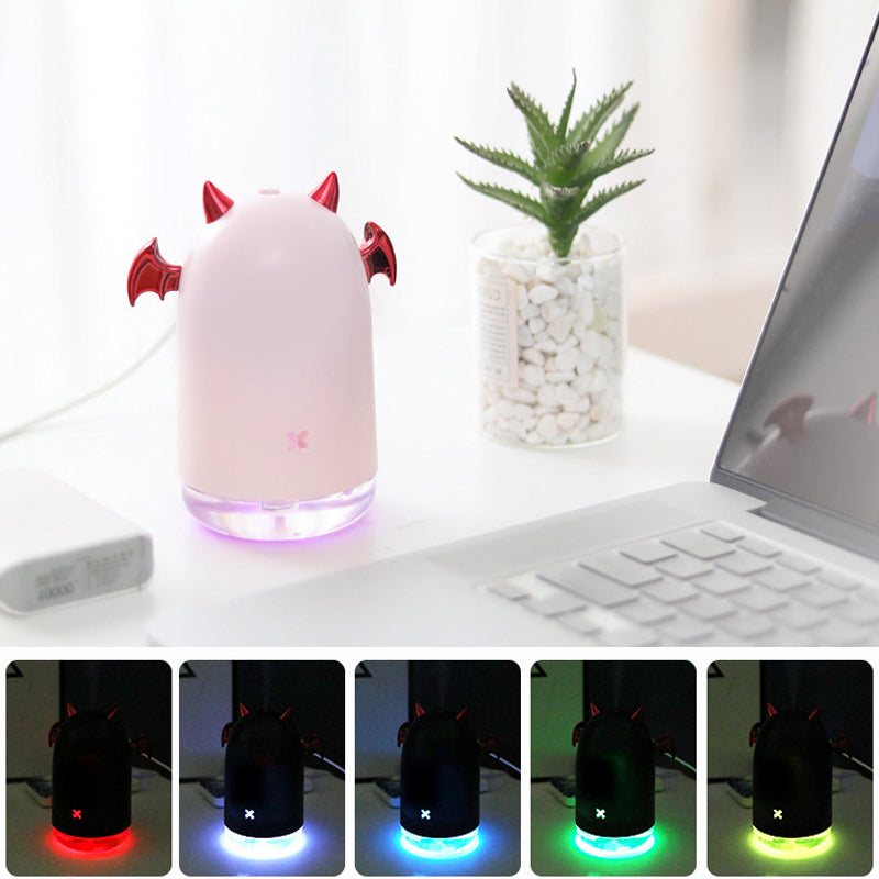 USB Humidifier Cool Mist Air Humidifying Device Mini Water Sprayer for Desktop Office Low Noice