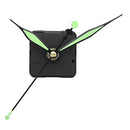 5pcs 20mm Shaft Length Green and Black Luminous Hands DIY Quartz Clock Wall Movement