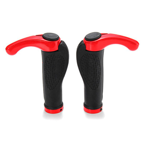 2PCS TPR Rubber Road MTB Mountain Bicycle Bike Cycling Lock On Handlebar Hand Bar End Grips