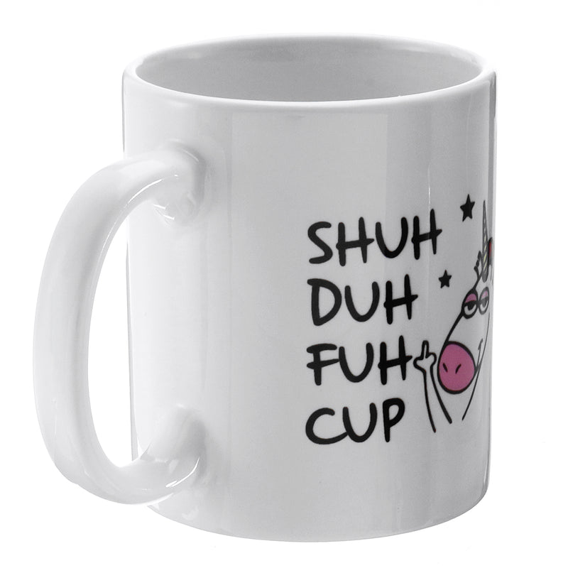 Shuh Duh Fuh Cup Funny Unicorn Mug Gift Coffee Mugs for Coworkers Office Present
