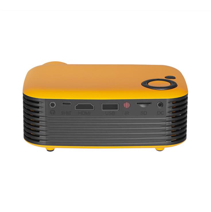 TRANSJEE A2000 Projector 800 Lumens 1000:1 Contrast Ratio 320*240P Native Resolution  Supported 1080P 23 Languages Home Theater Video Projector