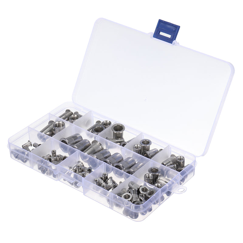 93Pcs Stainless Steel Rivet Nut Rivnut Insert Nutsert KIT M3 M4 M5 M6 M8 M10