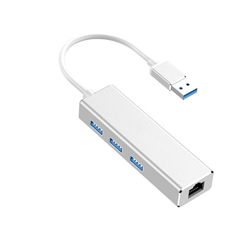 HOWEI HW-1505 USB3.0 to RJ45 Gigabit Ethernet USB Hub Aluminum Alloy with 1000Mbps Network Port Extender Extension Connector