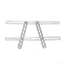 Drillpro Muiti-color Aluminum Template Ruler Multifunction Four Square Folding Ruler