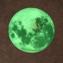 30cm Luminous Glow in the Dark Moon Wall Sticker Home Art Decor Kids Room Decal
