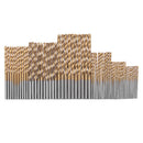 60pcs 1/1.5/2/2.5/3/3.5mm HSS Titanium Coated Twist Drill Bit Straight Shank Drill