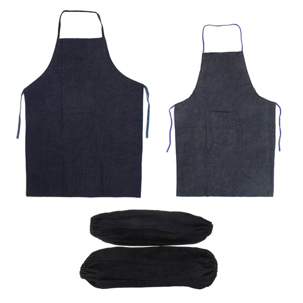 Welding Equipment Welder Heat Insulation Work Protection Denim Aprons Sleeves