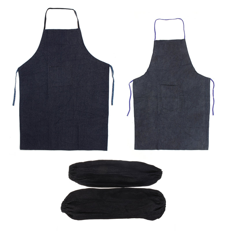 Welding Equipment Welder Heat Insulation Work Protection Denim Aprons Sleeves