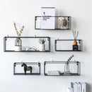 Wall Mounted Shelf Wire Rack Storage Unit Baskets Key Hanging Hanger Bookshelf House Decor