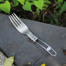 Keith Ti5303 Titanium Folding Fork Ultralight Spork Cutlery Outdoor Camping Picnic Tableware