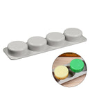 DIY Silicone Soap Mold 4 Holes for Handmade Soap Making Forms 3D Mould Oval Round Square Soaps Molds Cake Mould