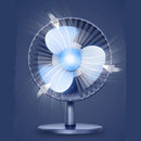 LyRay USB Desktop Fan Mini Office Mute Fan Air Circulation Automatic Frequency with 2000mAh Battery Capacity