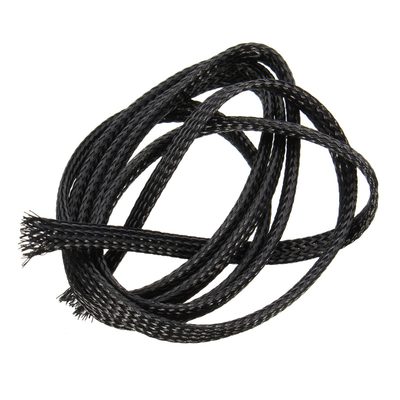 10PCS 1M Retardant Nylon Braided Sleeving 8mm Black PET Cable For 3D Printer