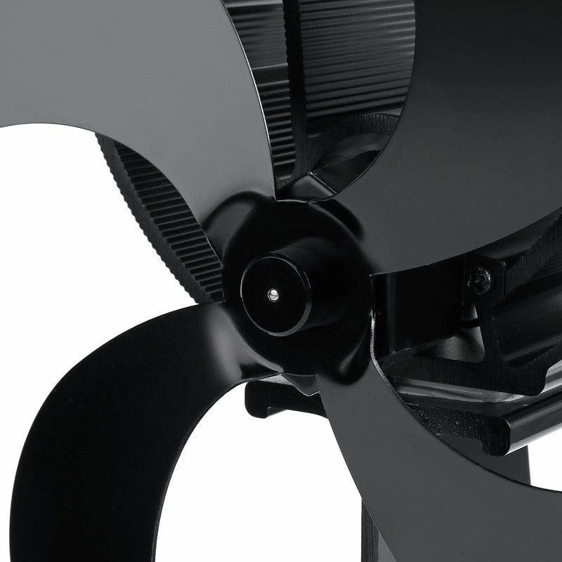 4 Blade Heat Powered Stove Fan Quiet Wood Log Burner Fireplace Eco Fan Heating Distribution No Electricity Or Battery