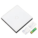 Aodu 433MHz White 1 2 3 Channel 86 Wall Touch Remote Control Switch Wireless RF Transmitter Tempered Glass Panel