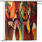 Waterproof Custom Distinctive Cartoon African Woman Bathroom Shower Curtains Home Decor 60''x72''