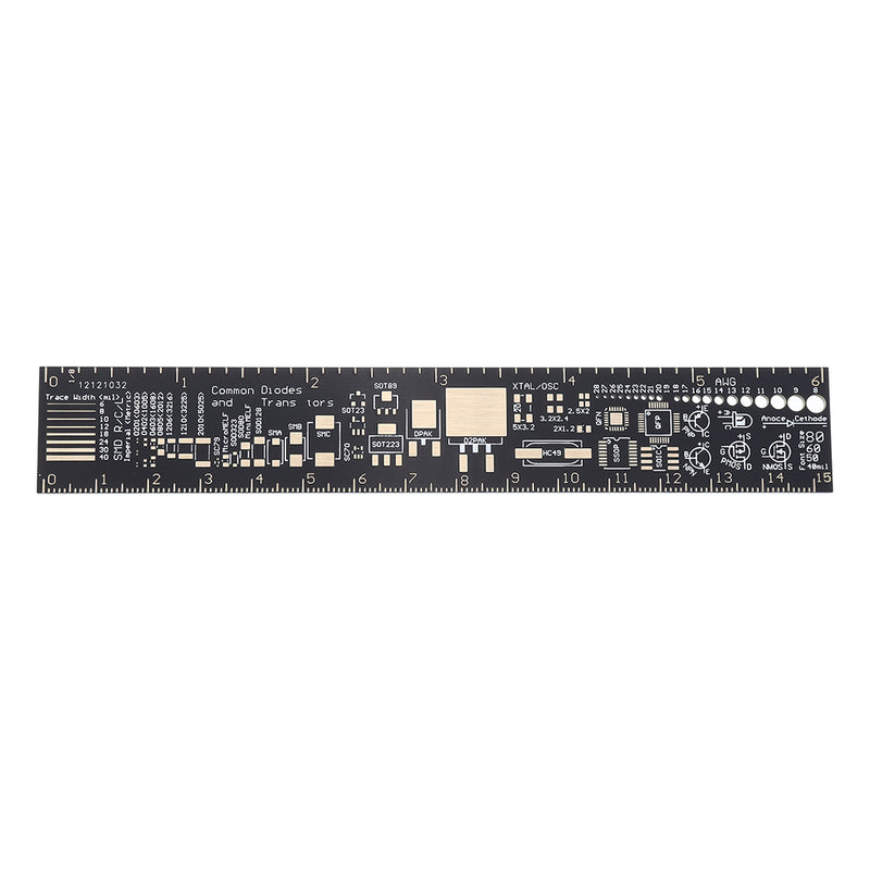 15cm Multifunctional PCB Ruler Measuring Tool Resistor Capacitor Chip IC SMD Diode Transistor Package Electronic Stock