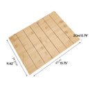 Finished Bamboo Wooden Earring Ear Studs Cards Jewelry Rack Display Stand Board Organizer