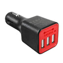 Car 3 USB Charger Negative Ion Ionizer Oxygen Generator Cleaner Air Purifier