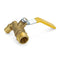 TMOK 1/2" 3/4" 501 Brass Water Faucet Tap Lever Handle Quick Opening with Ball Valve for Hot Water