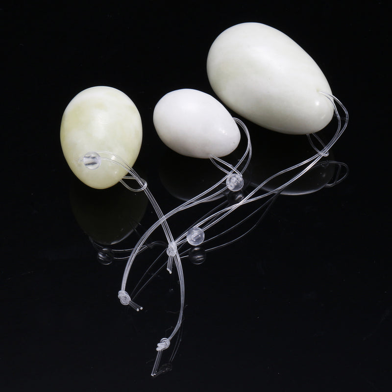 3Pcs Jade Stone Vaginal Balls Yonis Eggs For Exercises Pelvic Muscles Decorations Gift