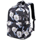 3 in 1 Laptop Bag Multifunction Backpack For Women Flower School-Bag Travel-Bag Nylon Water Resistant Casual Daypack